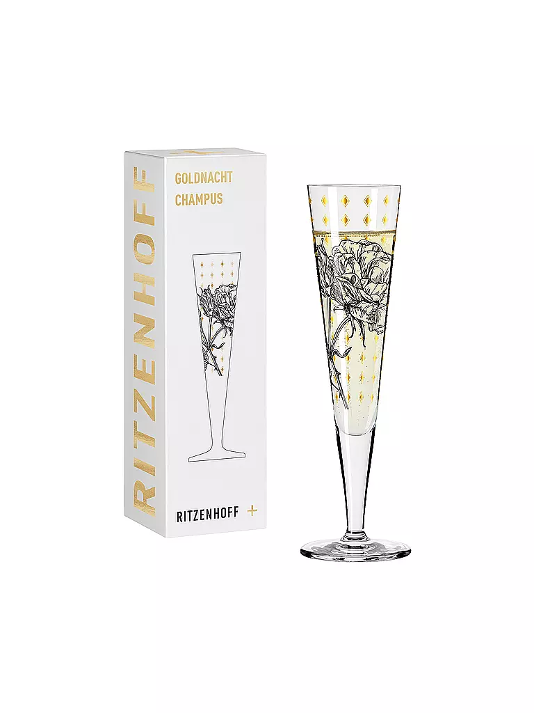 RITZENHOFF | Champagnerglas Goldnacht Champus #30 Lisa Hofgärtner 2023 | gold