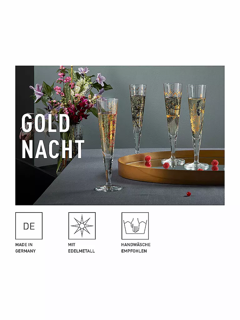 RITZENHOFF | Champagnerglas Goldnacht Champus #34 Concetta Lorenzo 2023 | gold