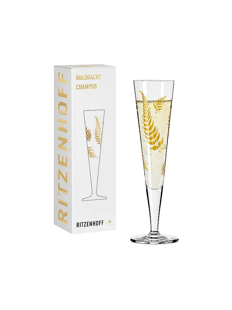 RITZENHOFF | Champagnerglas Goldnacht Champus #48 / 12 Mubaza | gold