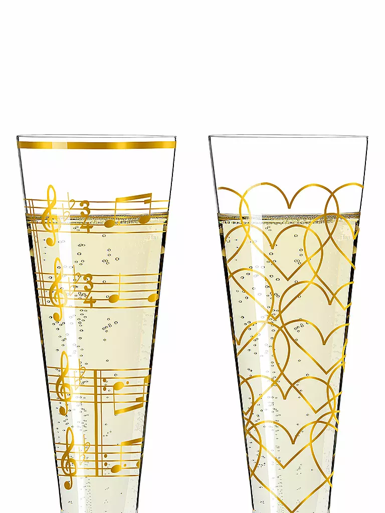 RITZENHOFF | Champganerglas 2er Set Jubilee Collection Champus #1 | gold