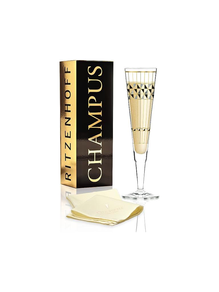 RITZENHOFF | Champus Champagnerglas von Burkhard Neie (Herbst 2019) Artdeko | gold