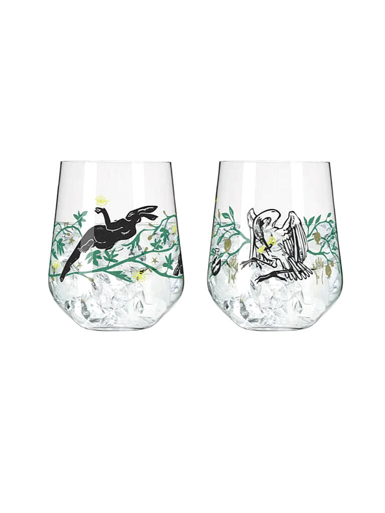 RITZENHOFF | Gin Tonic Glas Tumbler 2er Set Fabelkraft | bunt