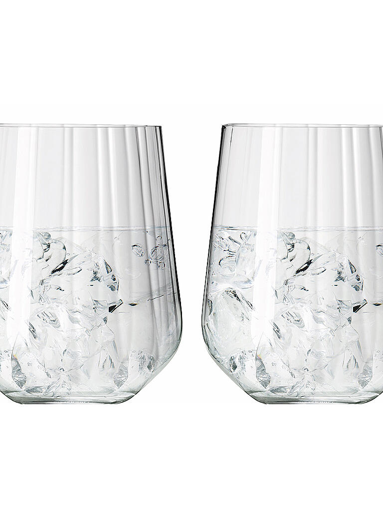 RITZENHOFF | Gin Tonic Glas Tumbler 2er Set Sternschliff  | bunt