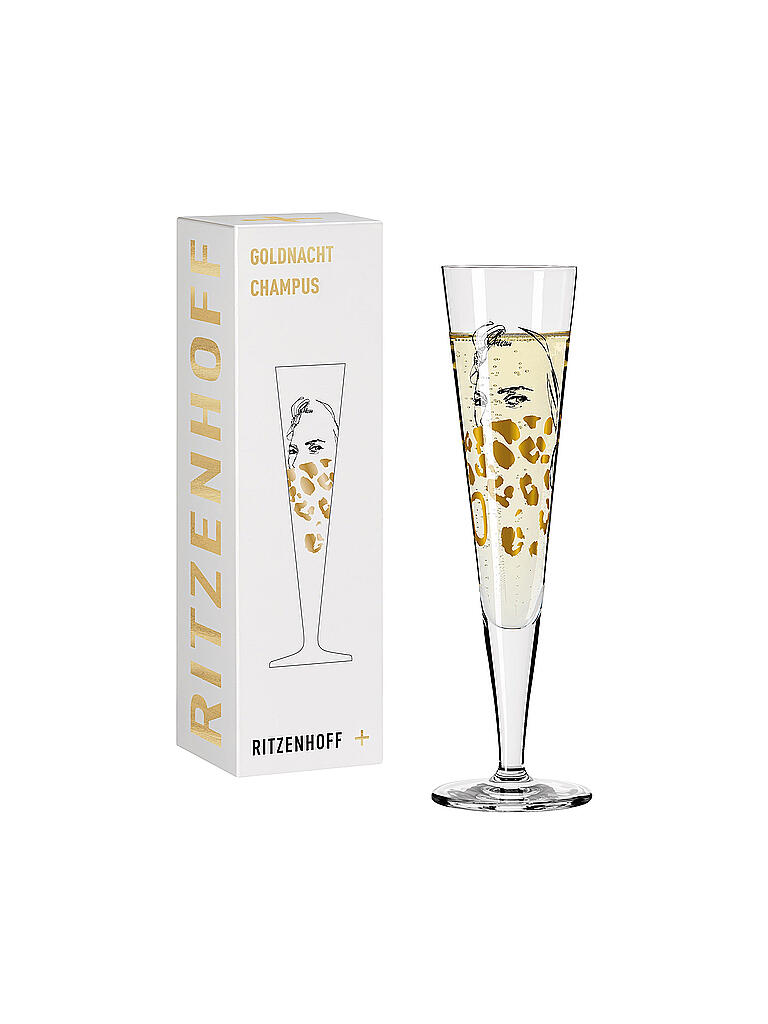 RITZENHOFF | Goldnacht Champus Champagnerglas #11 Peter Pichler 2020  | gold