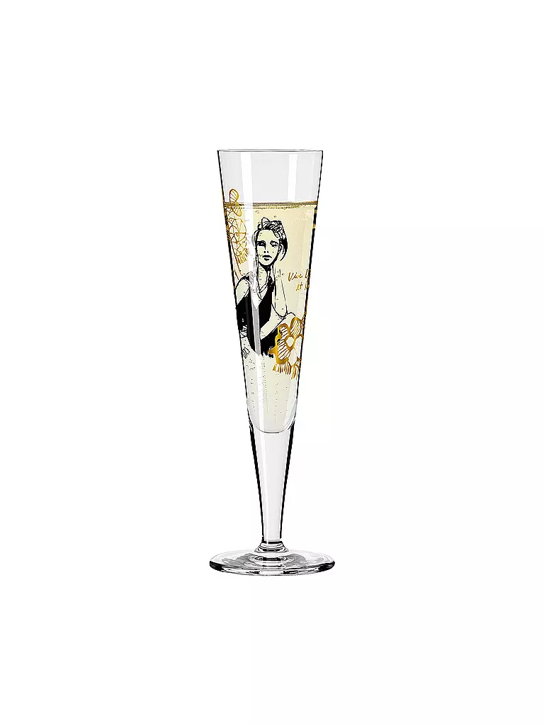 RITZENHOFF | Goldnacht Champus Champagnerglas #12 Peter Pichler 2020  | gold