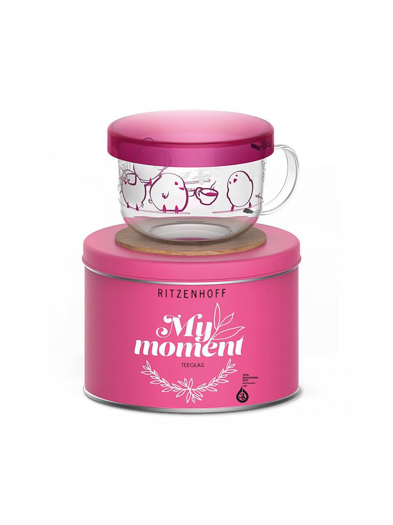 RITZENHOFF | My Moment Design Teeglas mit Glasdeckel - Tasarim Üssü | rosa