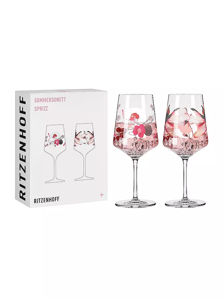 RITZENHOFF | Sommersonett Aperitifglas 2er Set Xavier Esclusa Trias 2021 | rosa