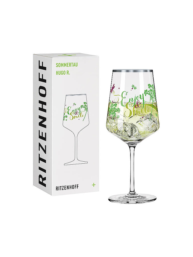 RITZENHOFF | Sommertau Hugo R. Aperitifglas #3 Kathrin Stockebrand 2018 | bunt