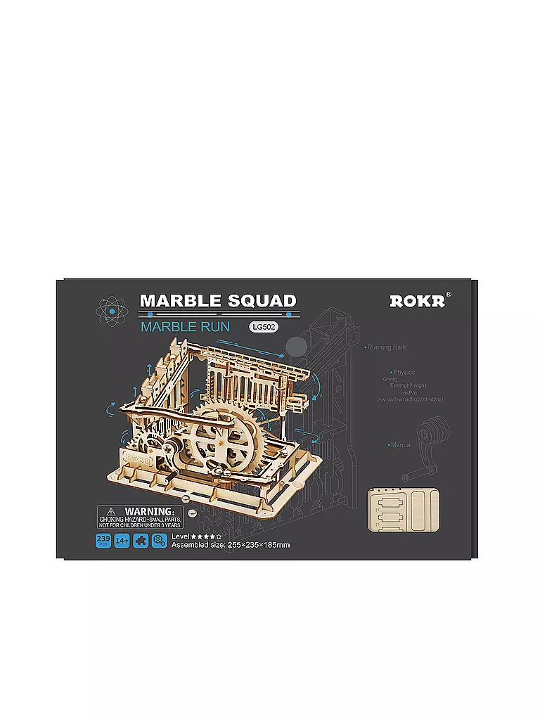 ROBOTIME | 3D Konstruktion - Marble Squad LG502 Trapdoors Marble Run Set | keine Farbe
