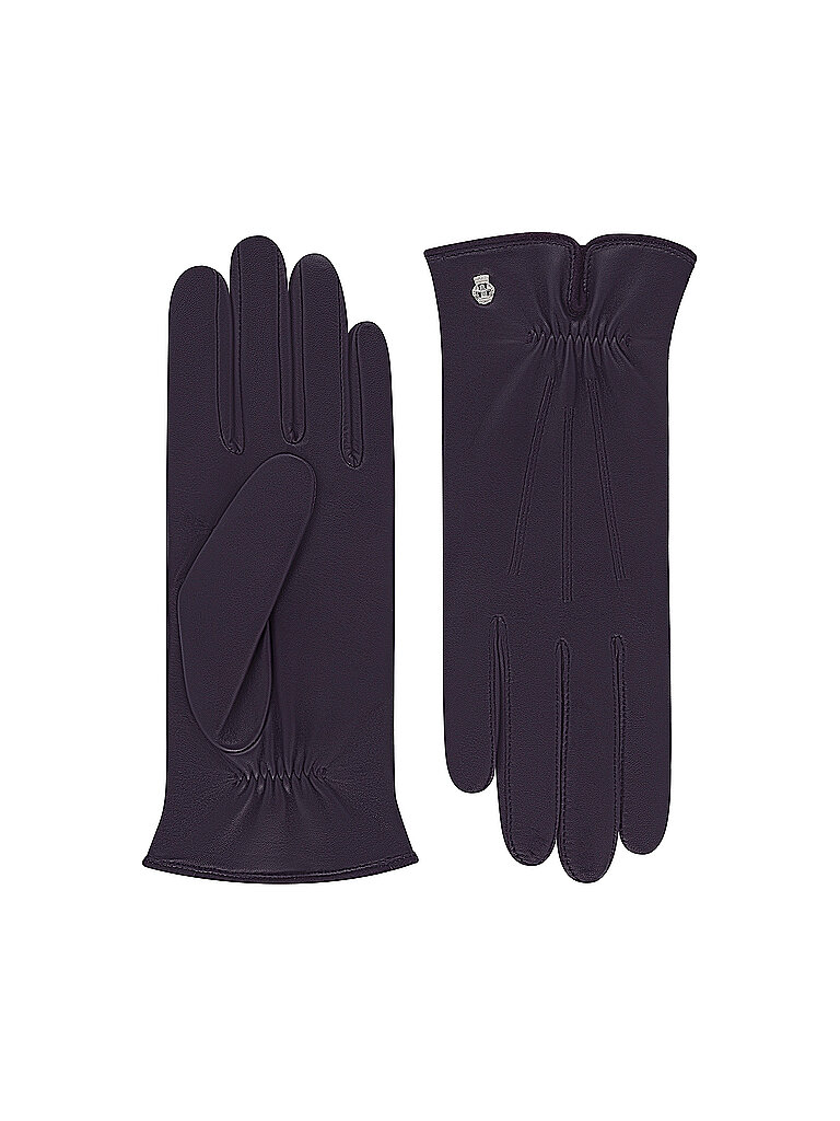 Lederhandschuhe lila 6,5 damen