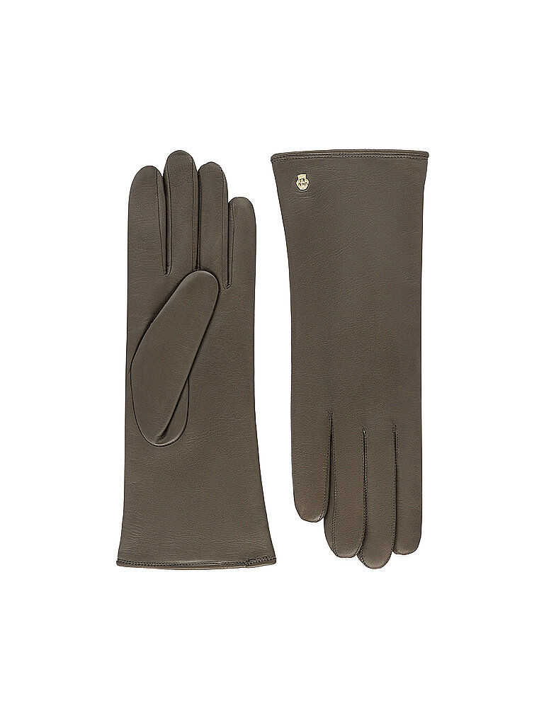 Lederhandschuhe olive 6,5 damen