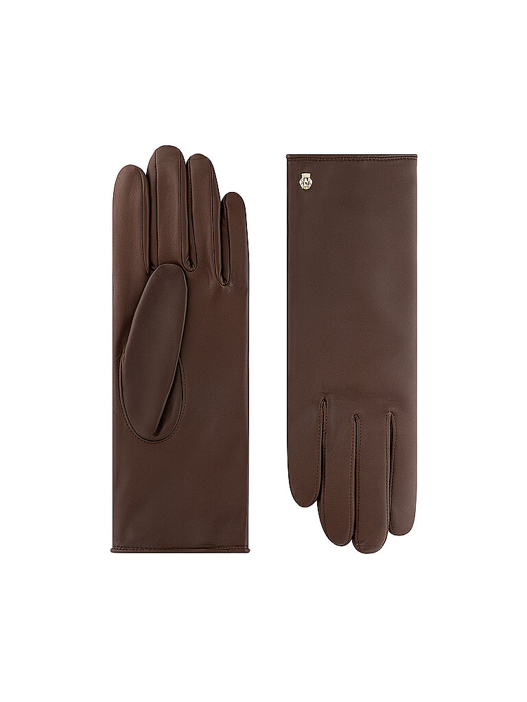 ROECKL Lederhandschuhe HAMBURG braun | 6,5