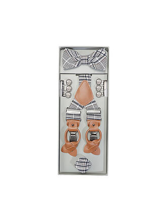 ROY ROBSON | Hosenträger Set mit Fliege und Stecktuch