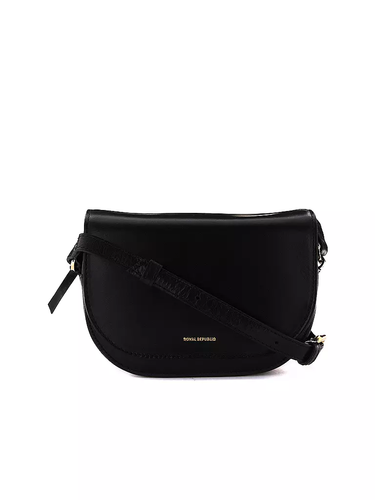 ROYAL REPUBLIQ | Ledertasche - Umhängetasche RAF CURVE  | schwarz