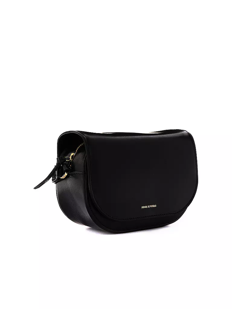 ROYAL REPUBLIQ | Ledertasche - Umhängetasche RAF CURVE  | schwarz