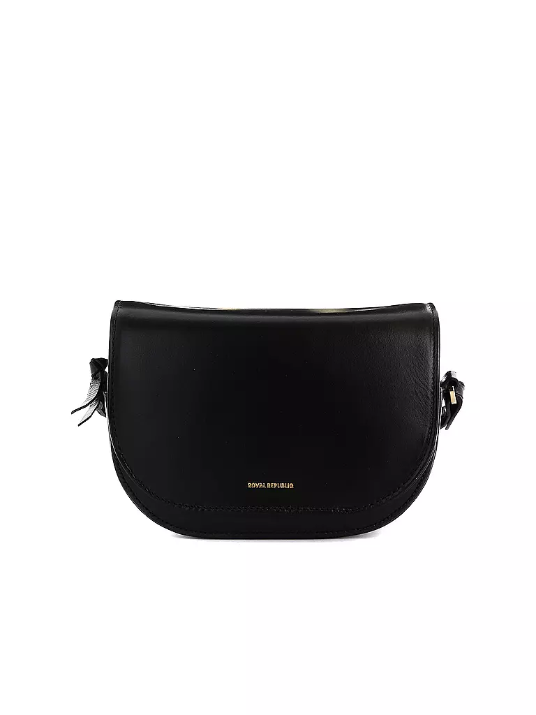 ROYAL REPUBLIQ | Ledertasche - Umhängetasche RAF CURVE  | schwarz