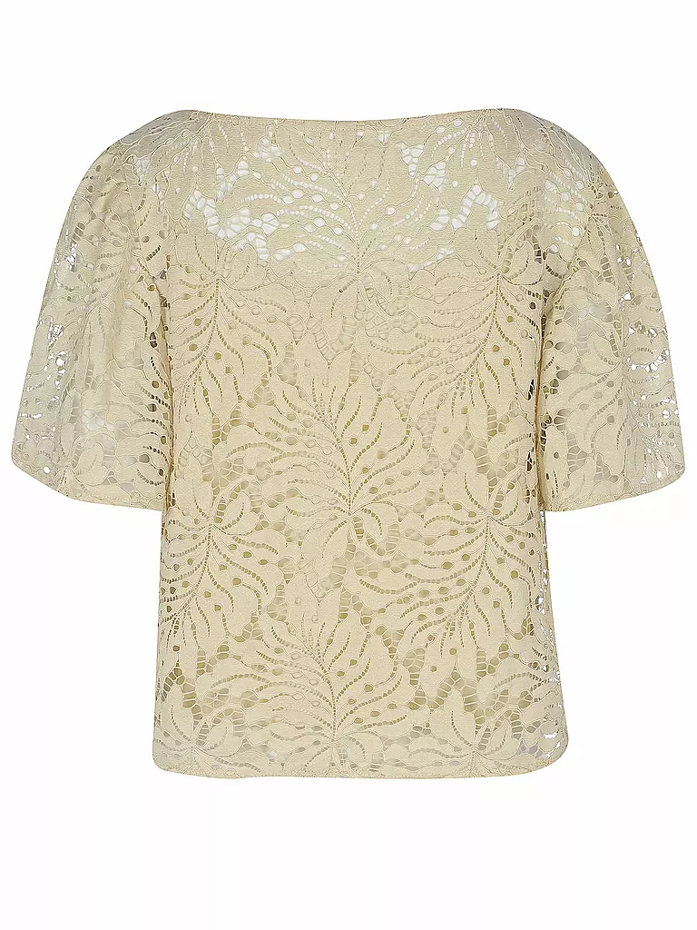 S.OLIVER BLACK LABEL | Bluse mit Spitze | beige