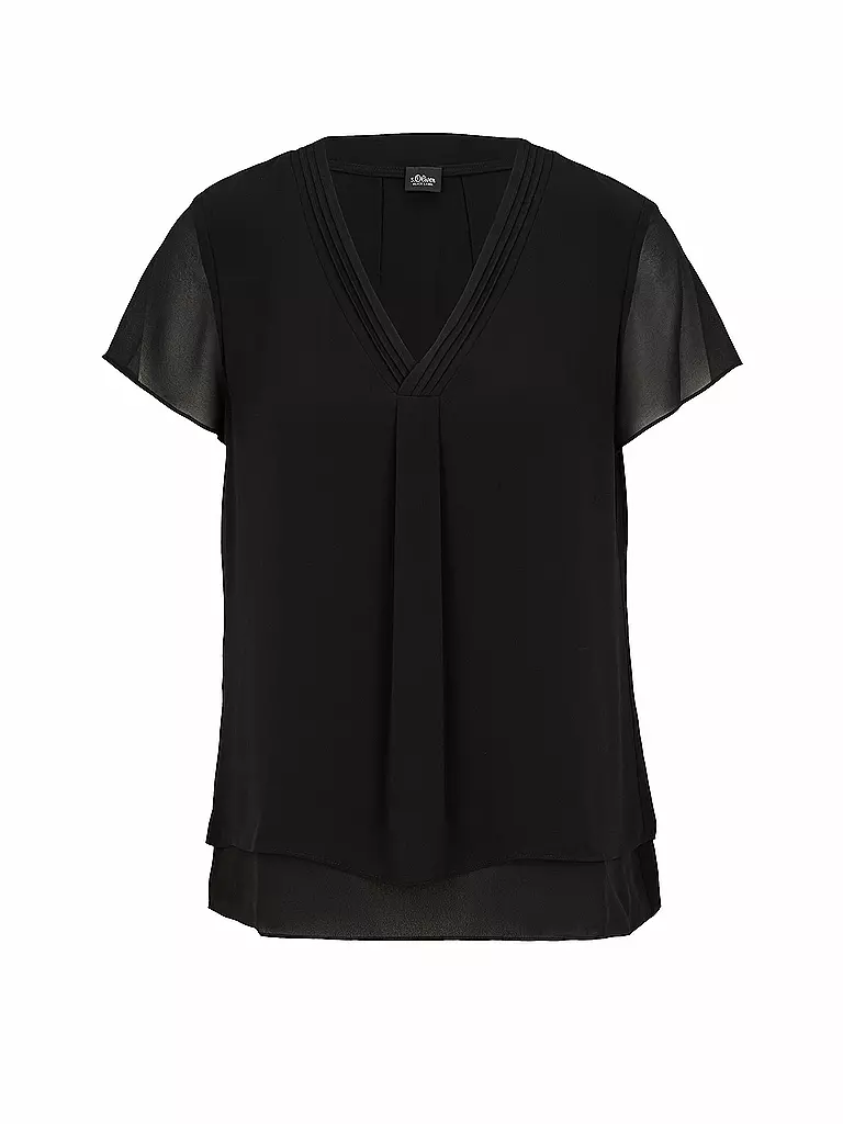 S.OLIVER BLACK LABEL | Blusenshirt | schwarz
