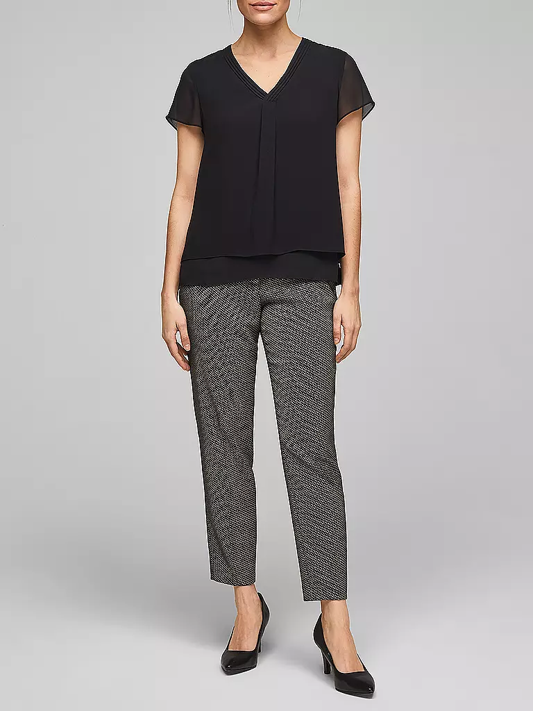 S.OLIVER BLACK LABEL | Blusenshirt | schwarz