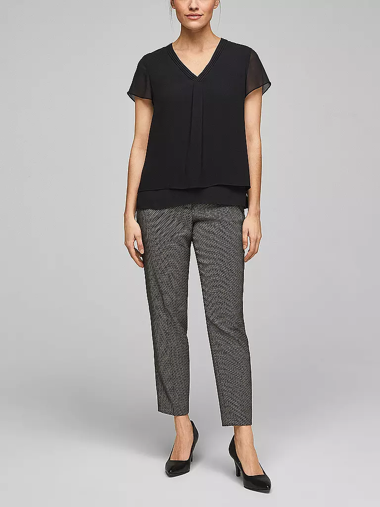 S.OLIVER BLACK LABEL | Blusenshirt | schwarz