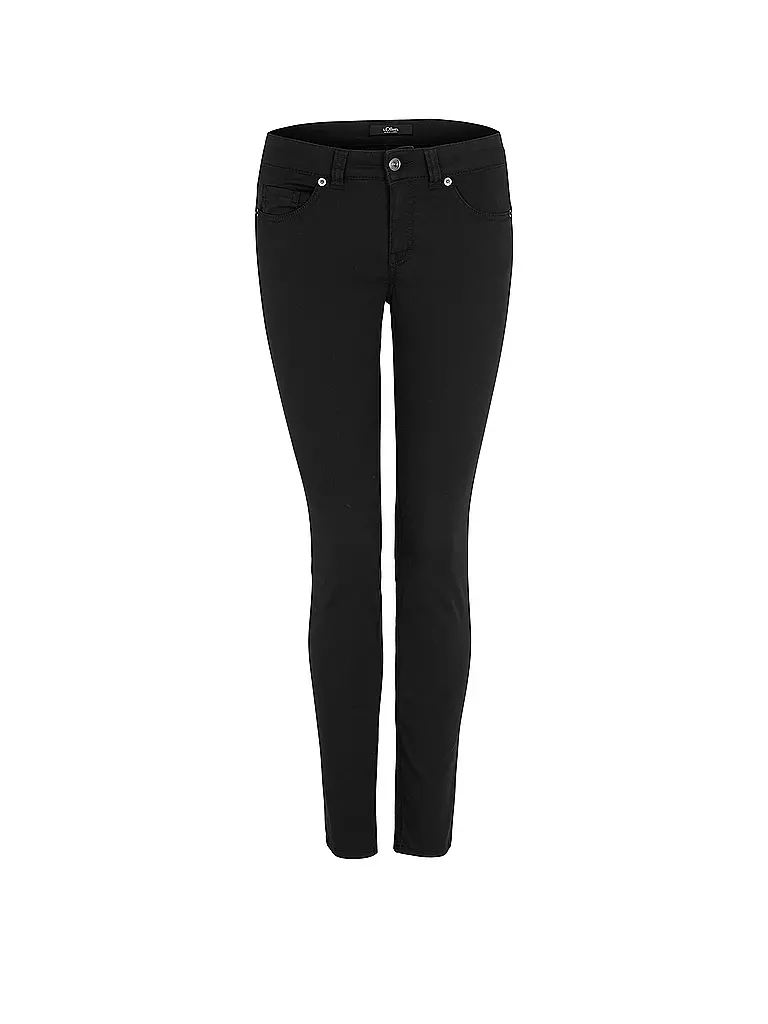 S.OLIVER BLACK LABEL | Hose Skinny Fit " Sienna " | schwarz