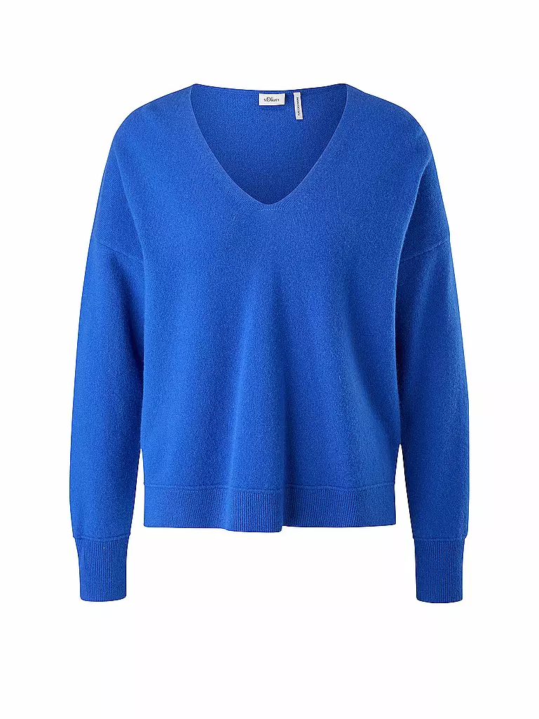 S.OLIVER BLACK LABEL | Kaschmir Pullover  | blau