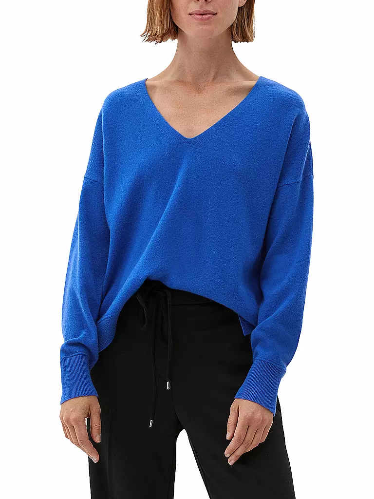 S.OLIVER BLACK LABEL | Kaschmir Pullover  | blau