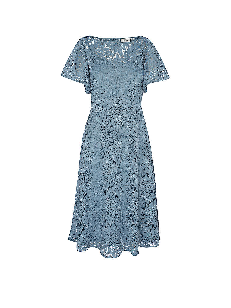 S.OLIVER BLACK LABEL | Kleid mit Spitz | petrol
