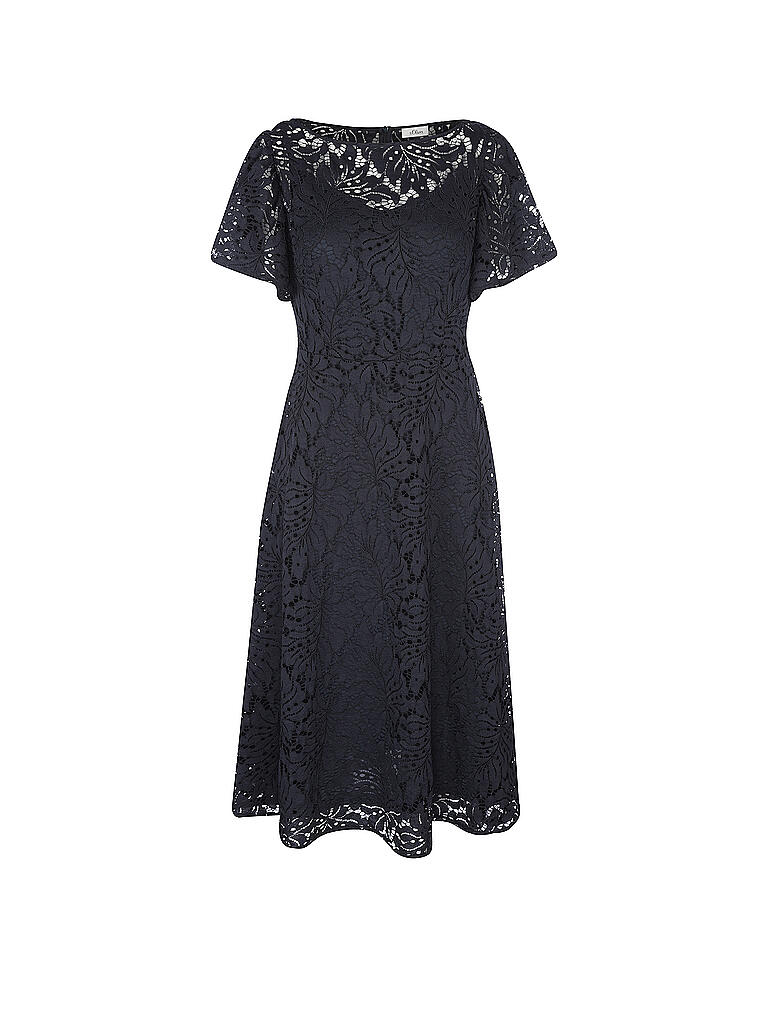 S.OLIVER BLACK LABEL | Kleid mit Spitz | blau