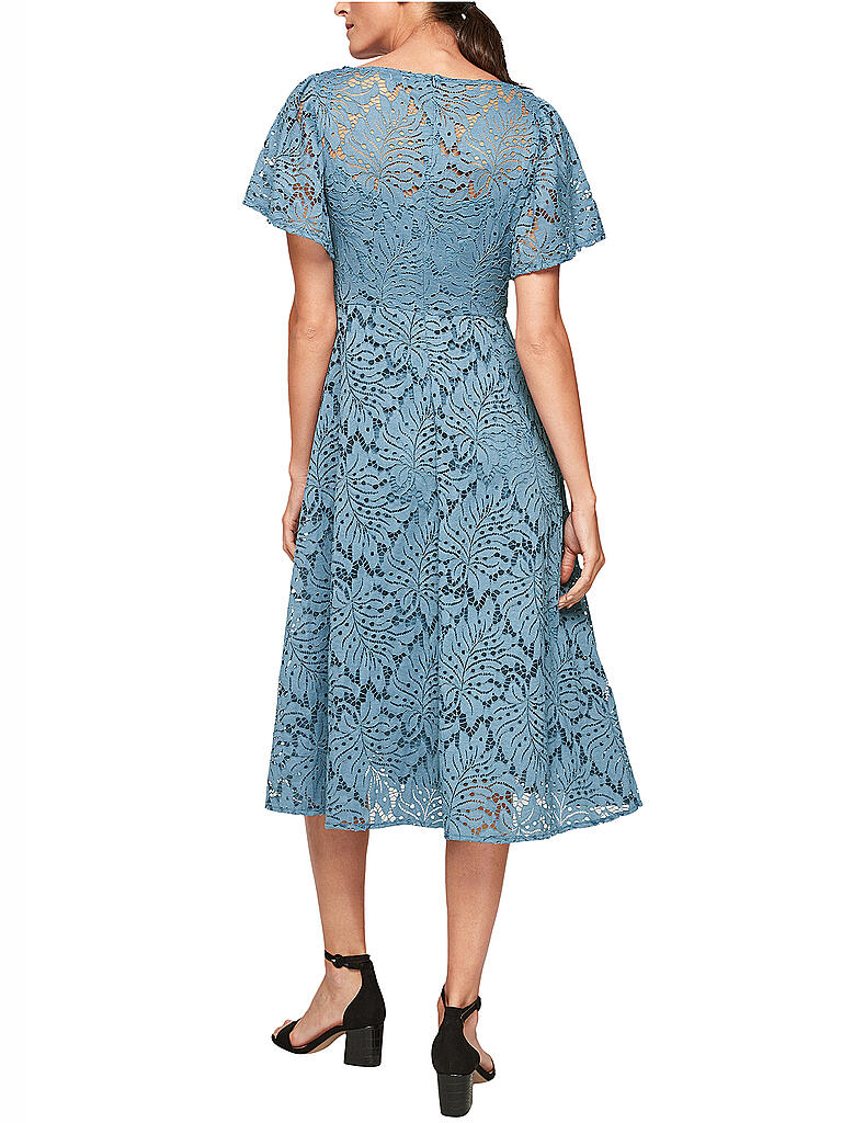 S.OLIVER BLACK LABEL | Kleid mit Spitz | petrol