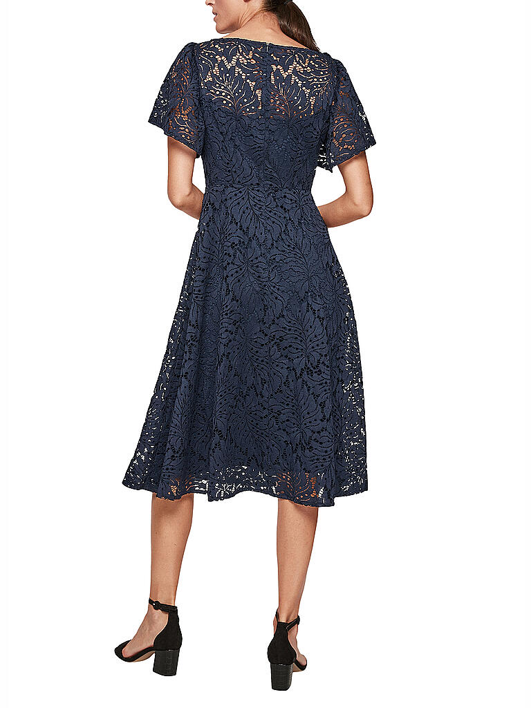 S.OLIVER BLACK LABEL | Kleid mit Spitz | blau