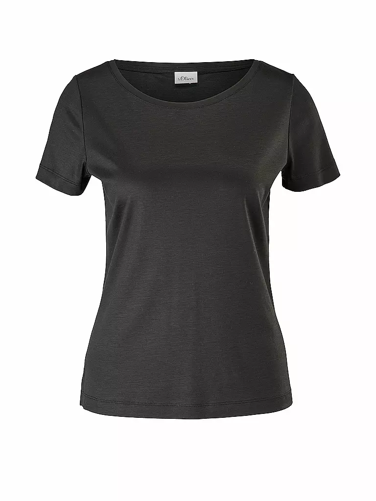 S.OLIVER BLACK LABEL | T-Shirt Slim Fit  | schwarz