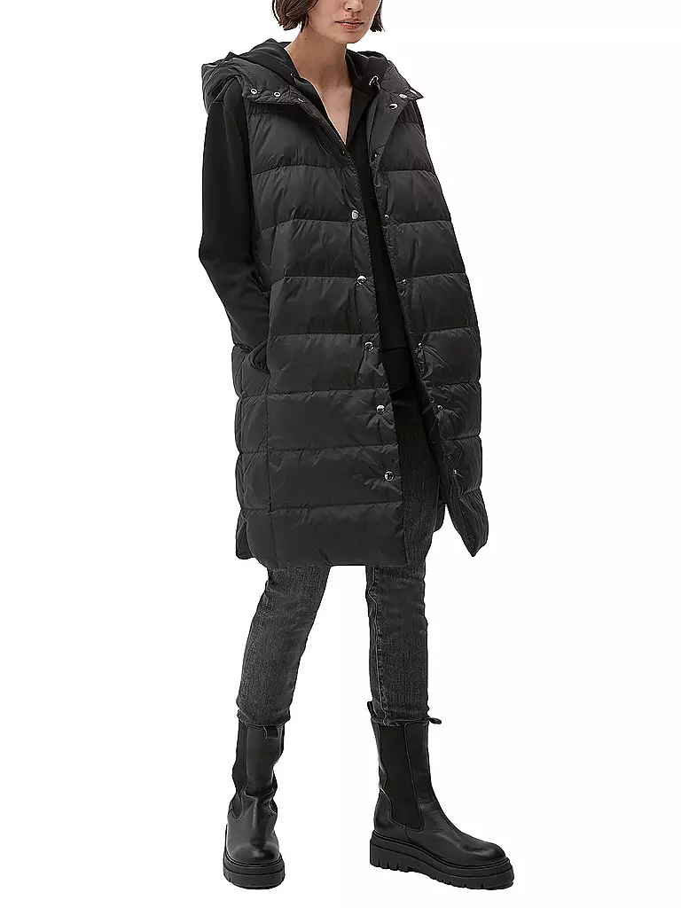 S.OLIVER BLACK LABEL | Wende-Steppgilet | schwarz