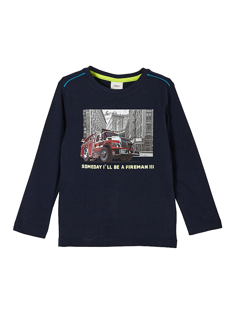 S.OLIVER Jungen Langarmshirt  blau | 128-134