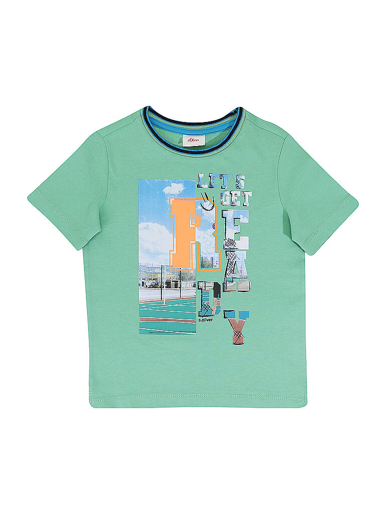 S.OLIVER Jungen T Shirt  grün | 92-98