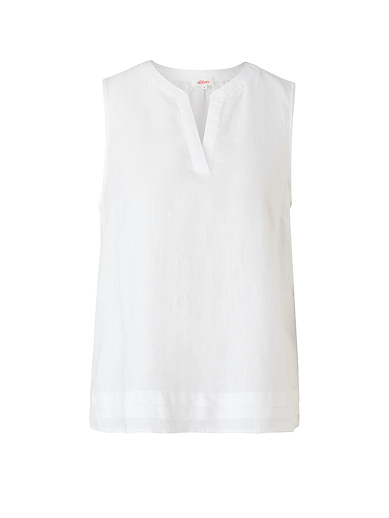 S.OLIVER Leinenbluse creme | 40