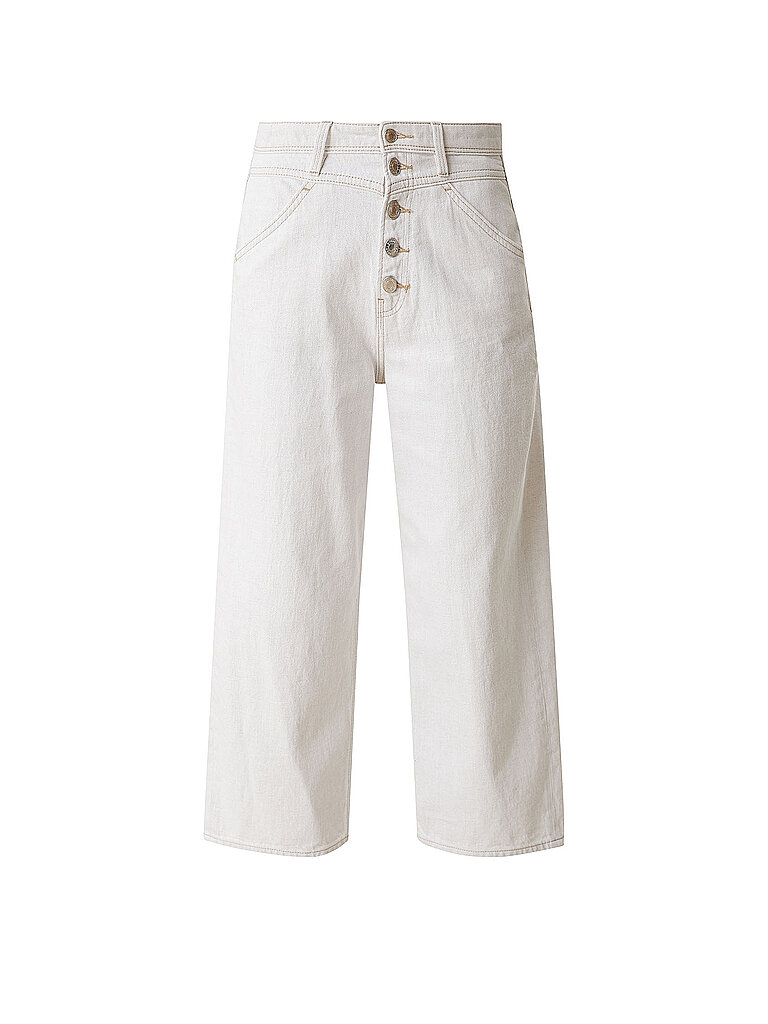 S.OLIVER Hose Flared Fit 7/8 weiß | 38