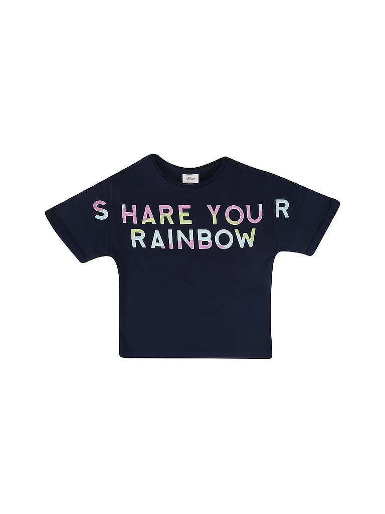 S.OLIVER Mädchen T Shirt  dunkelblau | 116-122
