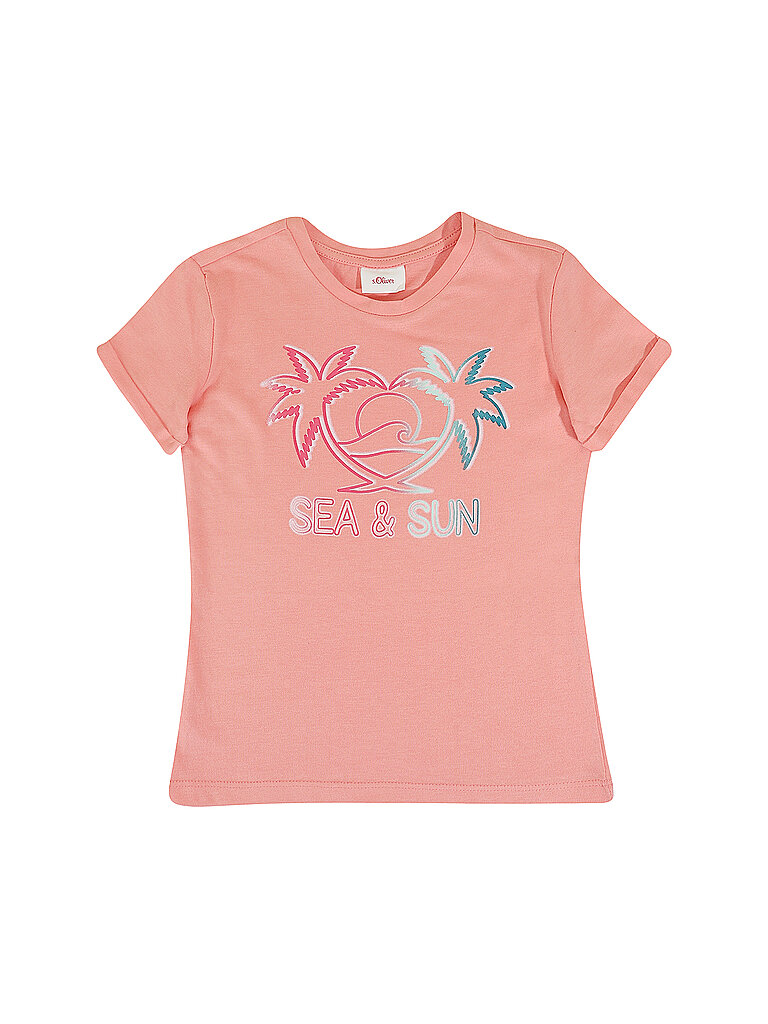 S.OLIVER Mädchen T-Shirt orange | 128-134