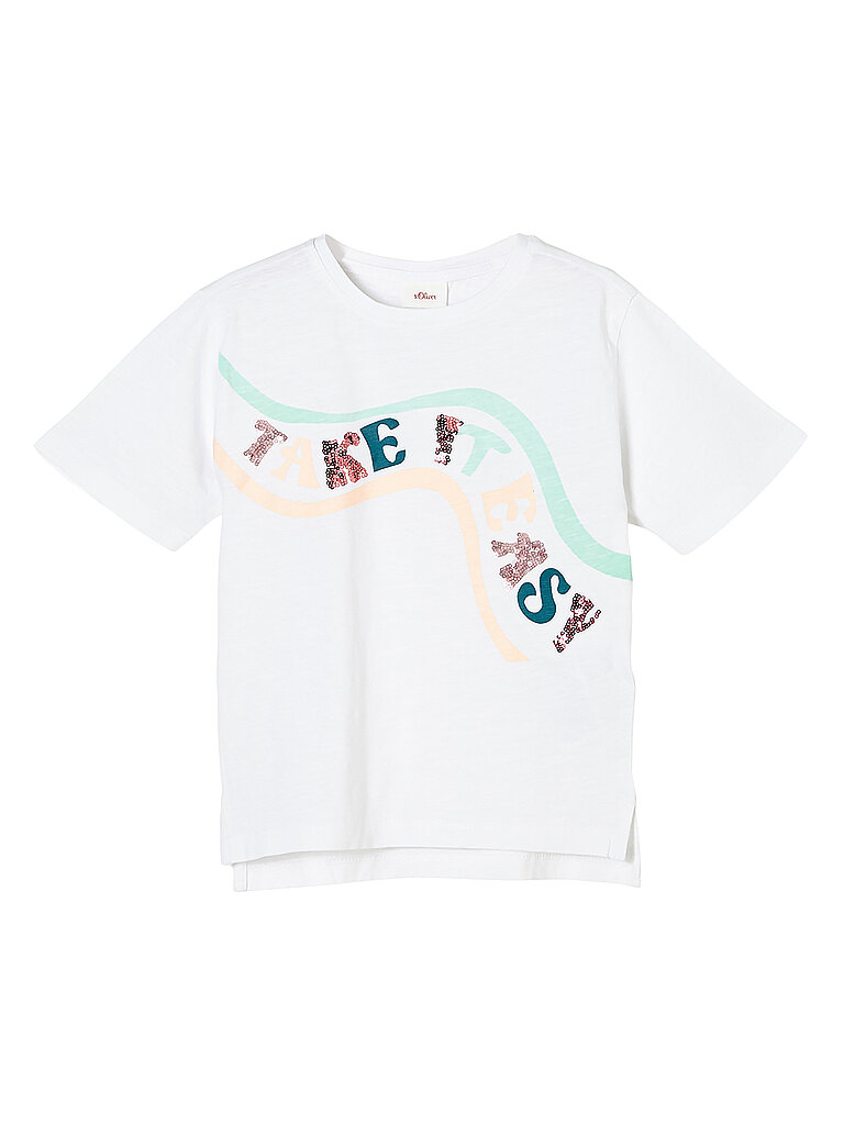 S.OLIVER Mädchen T-Shirt  weiß | 116-122