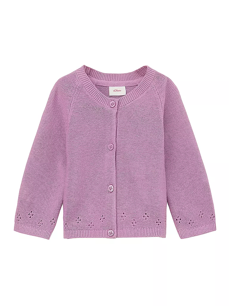 S.OLIVER | Baby Strickjacke | lila