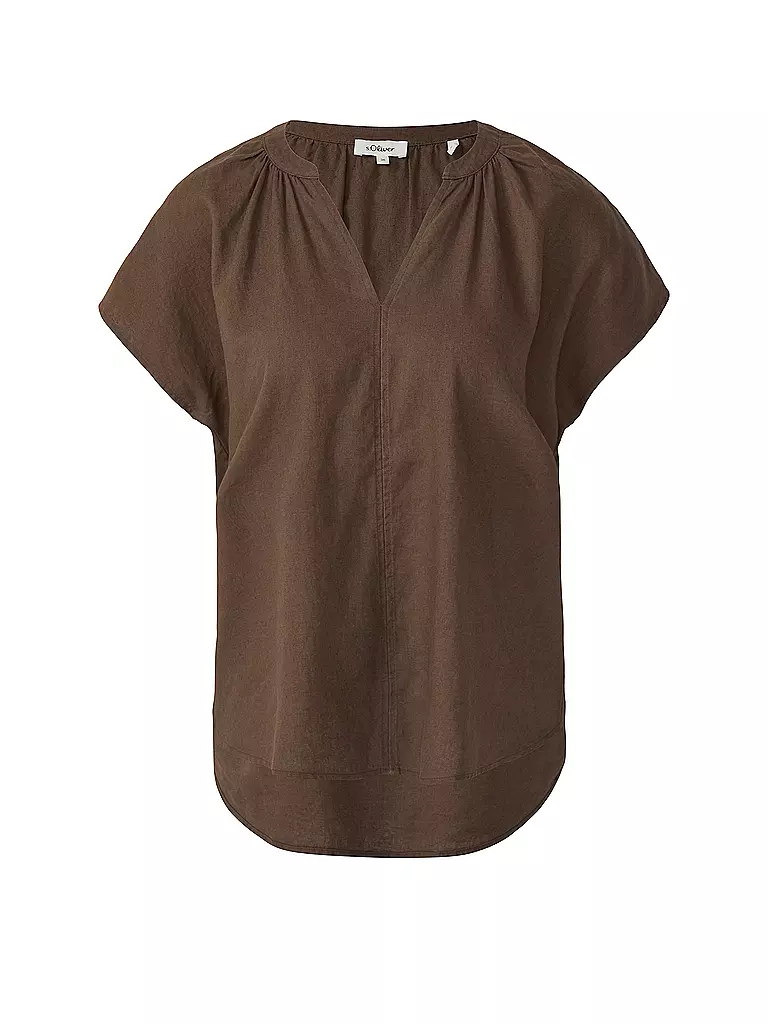 S.OLIVER | Blusenshirt  | braun
