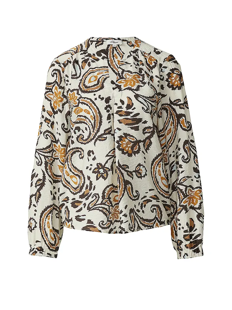 S.OLIVER | Blusenshirt  | hellbraun