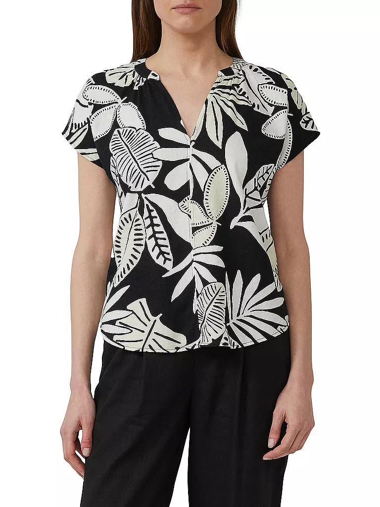 S.OLIVER | Blusenshirt  | schwarz