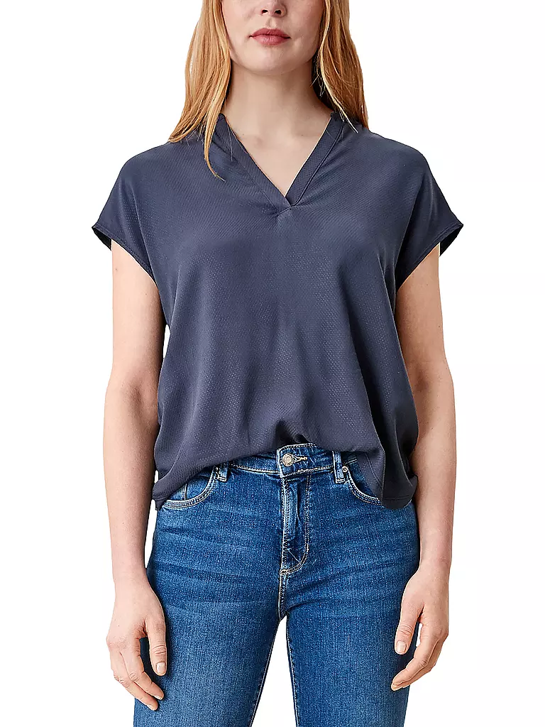 S.OLIVER | Blusenshirt | blau