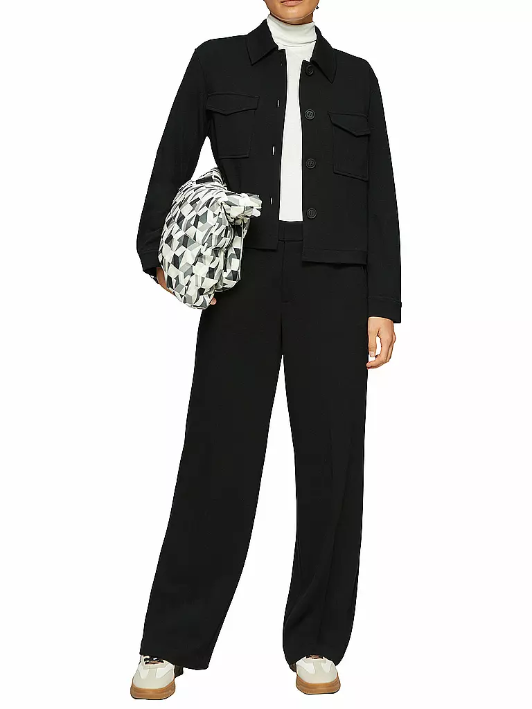 S.OLIVER | Businesshose  | schwarz