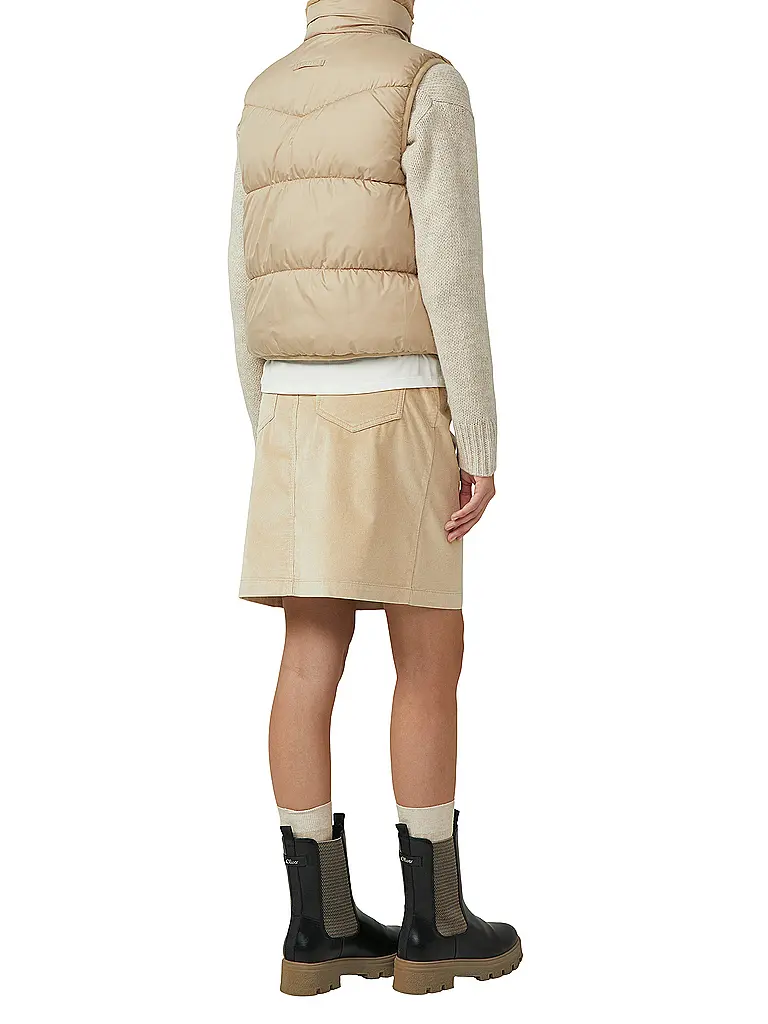 S.OLIVER | Gilet in Felloptik  | Camel