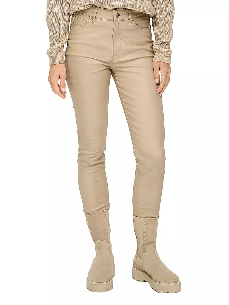S.OLIVER | High Rise Skinny Jeans | beige