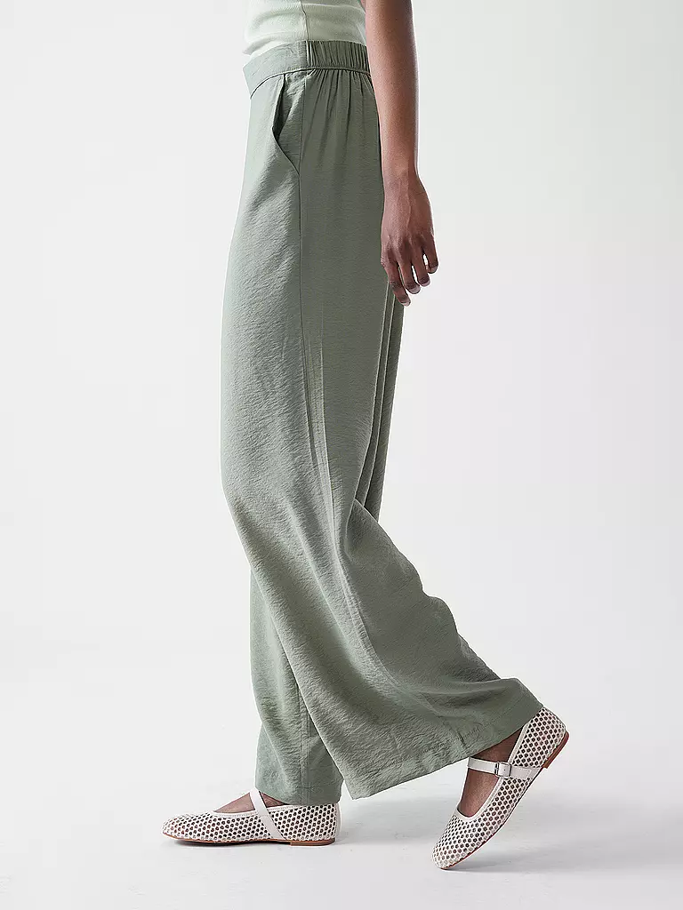 S.OLIVER | Hose Wide Leg  | olive