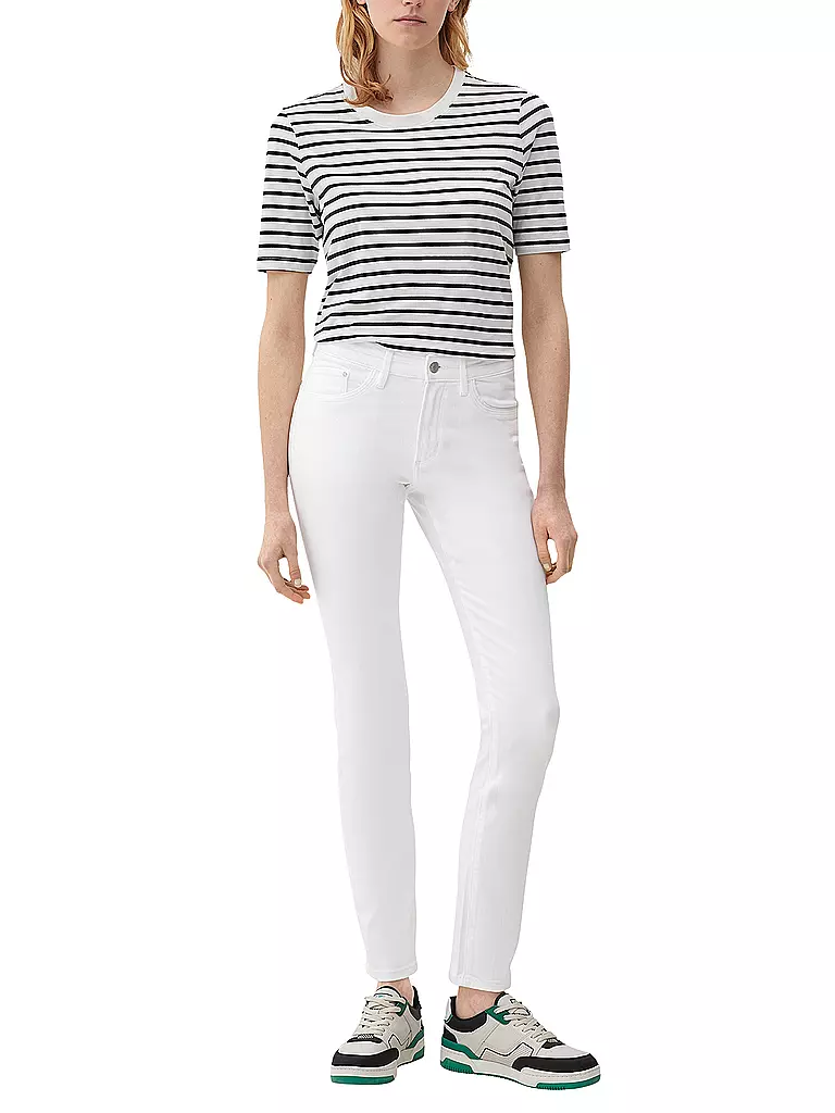 S.OLIVER Jeans Slim Fit weiss
